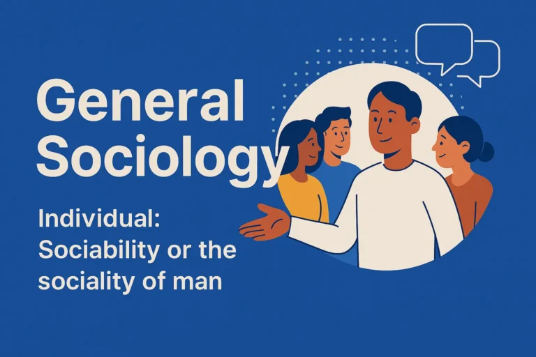 Sociability or the Sociality of Man