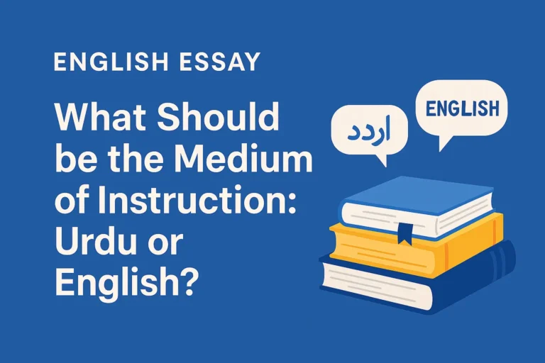 What Should be the Medium of Instruction: Urdu or English?