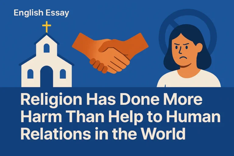 Religion Has Done More Harm Than Help to Human Relations in the World