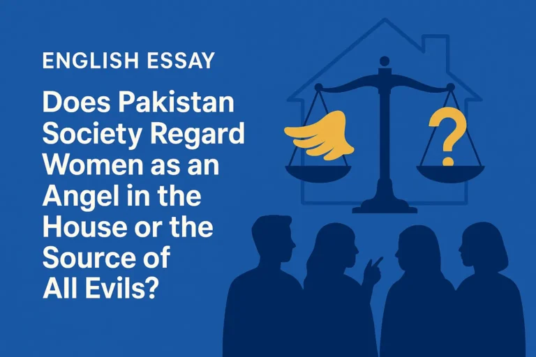 Does Pakistan Society Regard Women as an Angel in the House or the Source of All Evils?