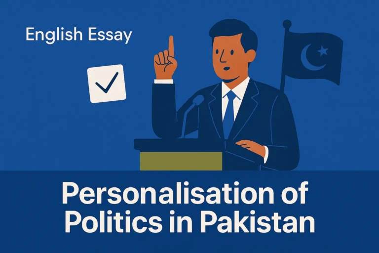 Personalisation of Politics in Pakistan