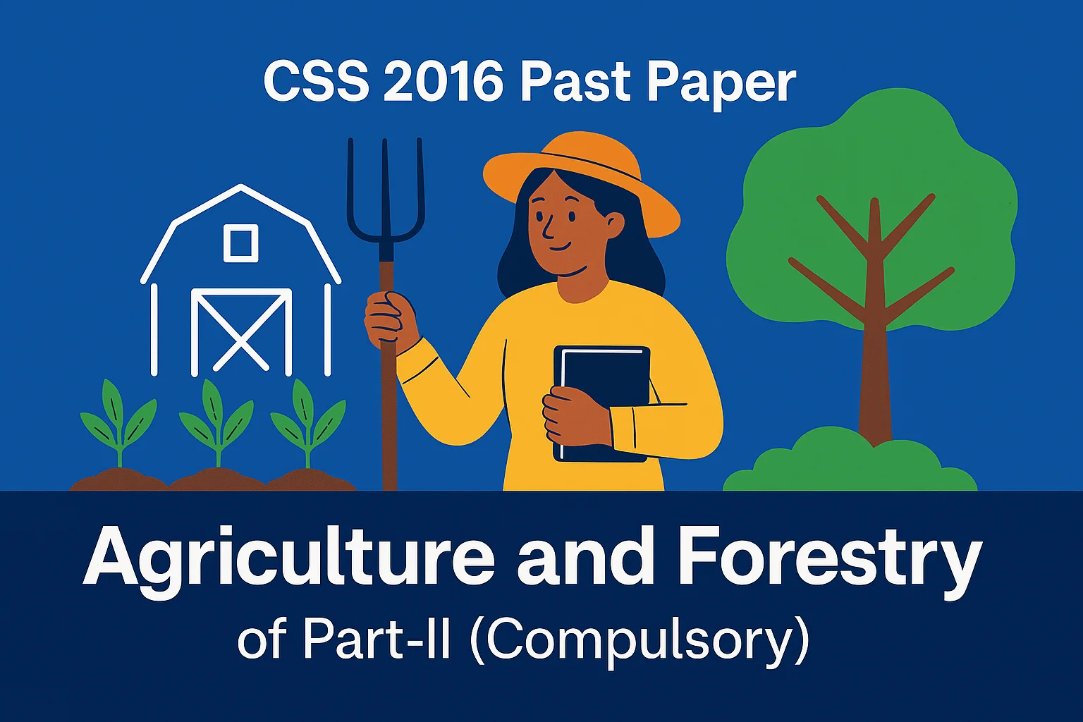 CSS Past Paper 2016 Agriculture and Forestry Descriptive