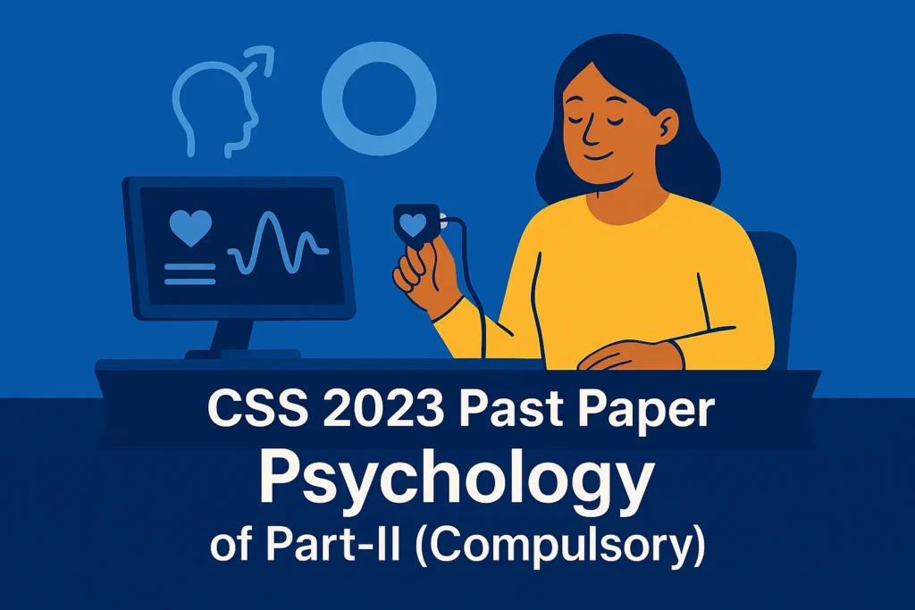 CSS Past Paper 2023 Psychology Descriptive (Part 2)