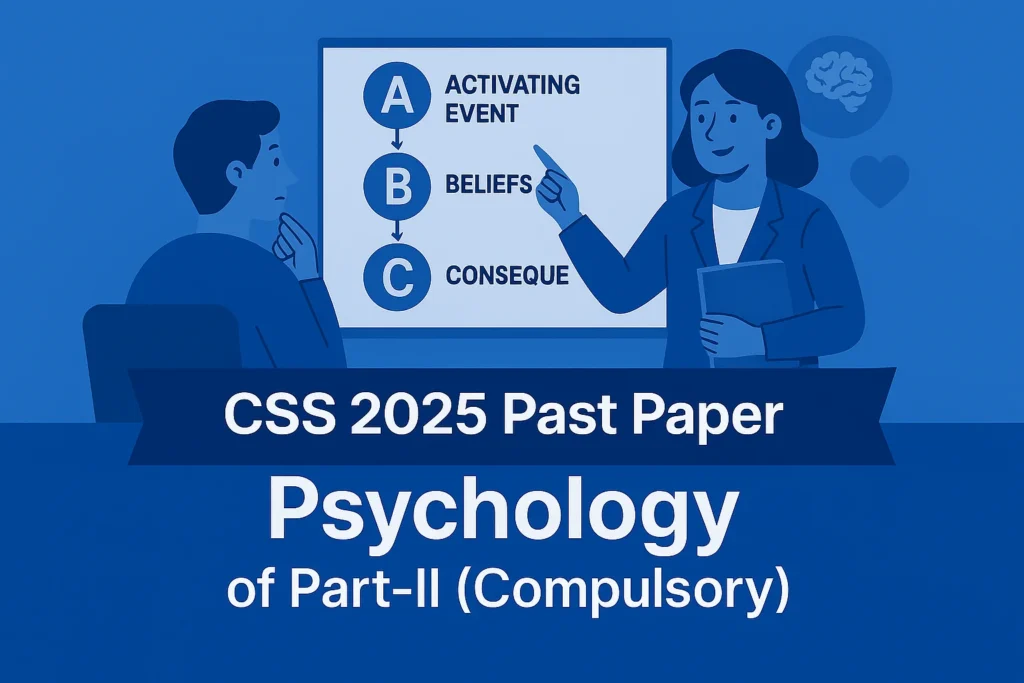 CSS Past Paper 2025 Psychology Descriptive (Part 2)